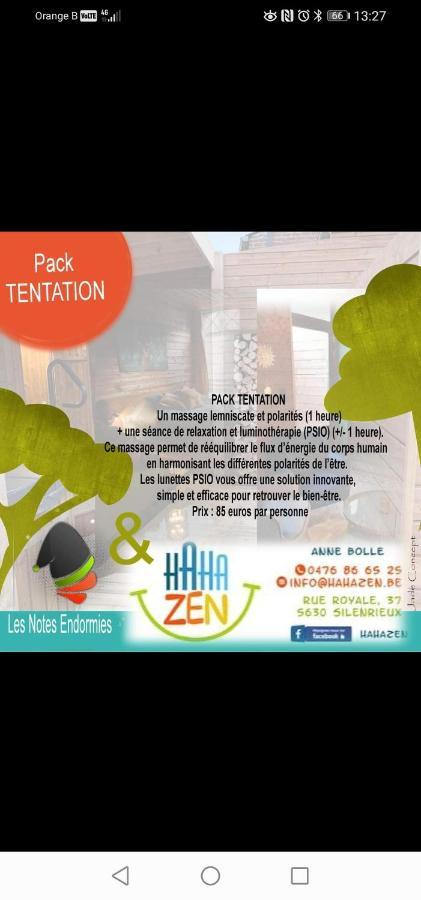 Maison D'Hote Les Notes Endormies Suite Le Refuge Walcourt 外观 照片